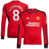 Camiseta de fútbol Manchester United B. Fernandes 8 1ª equipación 2023-24 Manga Larga